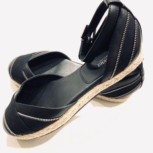 Botkier Hudson Leather Ankle Strap Espadrille Sandal